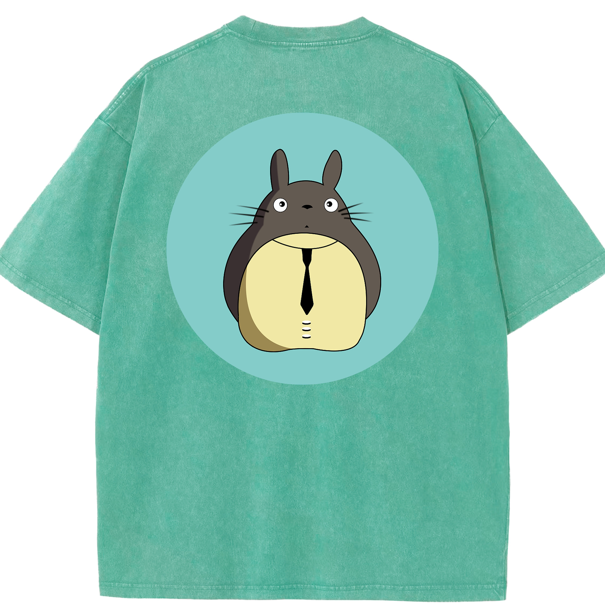 （画像用） となりのトトロ 草壁メイ 草壁サツキ My Neighbor Totoro Satsuki Kusakabe Mei Kusakabe 綿100% ヴィンテージ風 半袖Tシャツ（背面プリント）